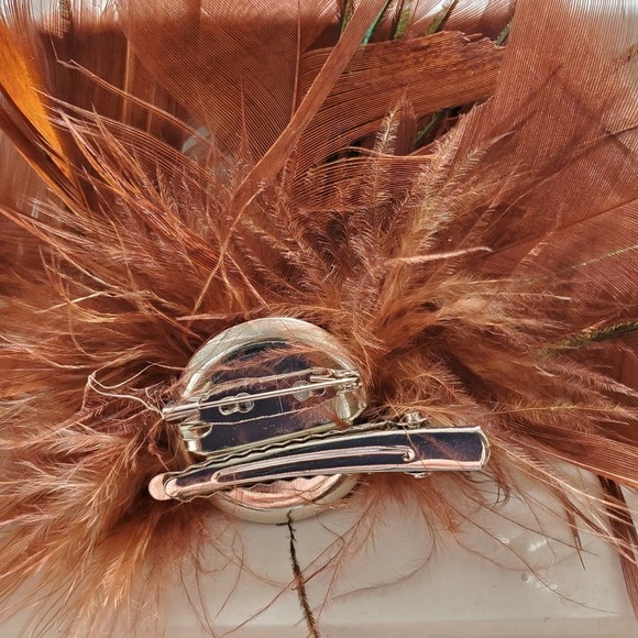 Artisan Handmade, Felted wool, feathers, patchwork shoulder bag, clutch OOAK - Picture 10 of 11